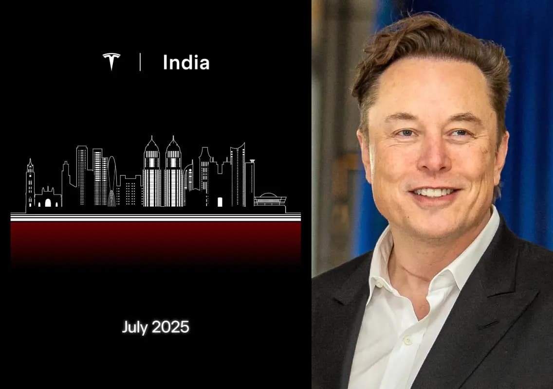 Tesla drops ‘Coming Soon’ teaser ahead of India launch on July 15