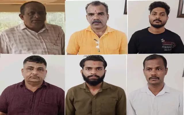 Six Nabbed for Gambling in Brahmavar Lodge; ₹2.38 Lakh Seized