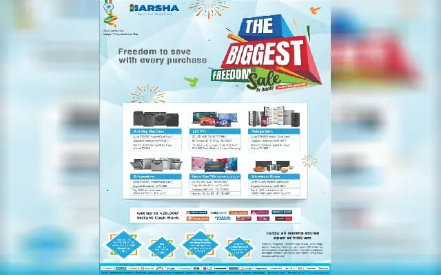Harsha Unveils Mega Freedom Sale with Unmatched Deals