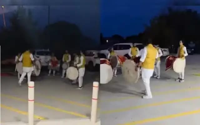 Ganesh Chaturthi celebrations in Texas parking lot spark online debate