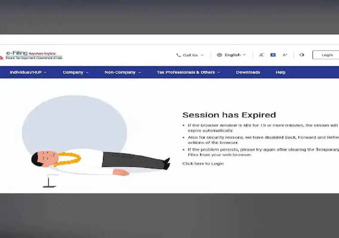 ITR portal faces backlash over ‘session expired’ artwork, deadline extended
