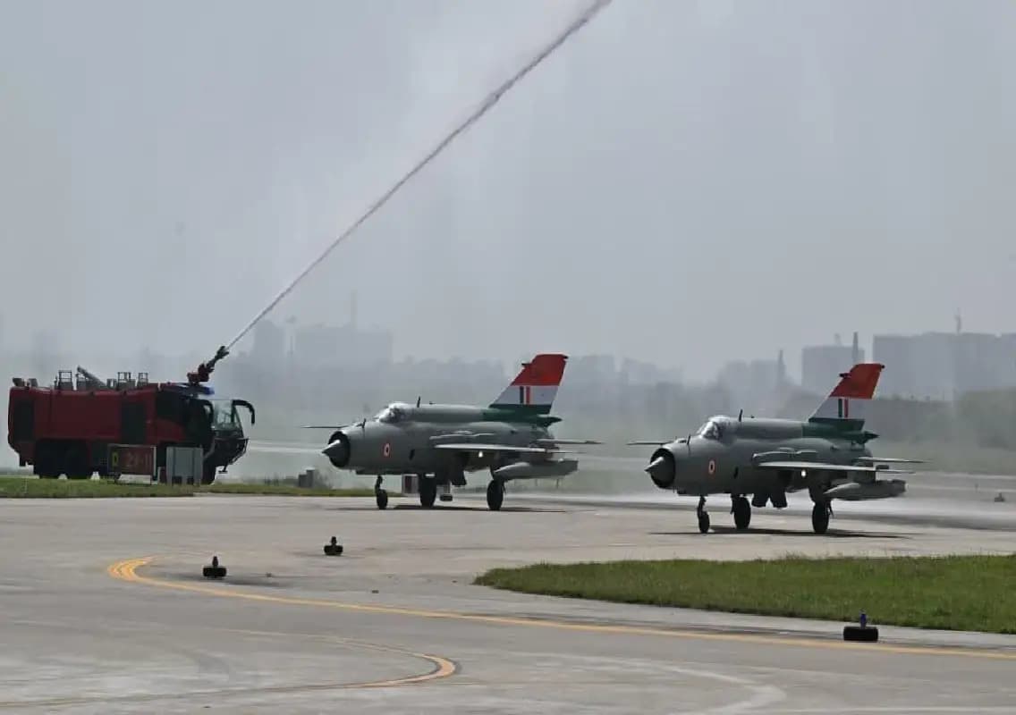MiG-21 jets bid farewell after six decades in Indian Air Force
