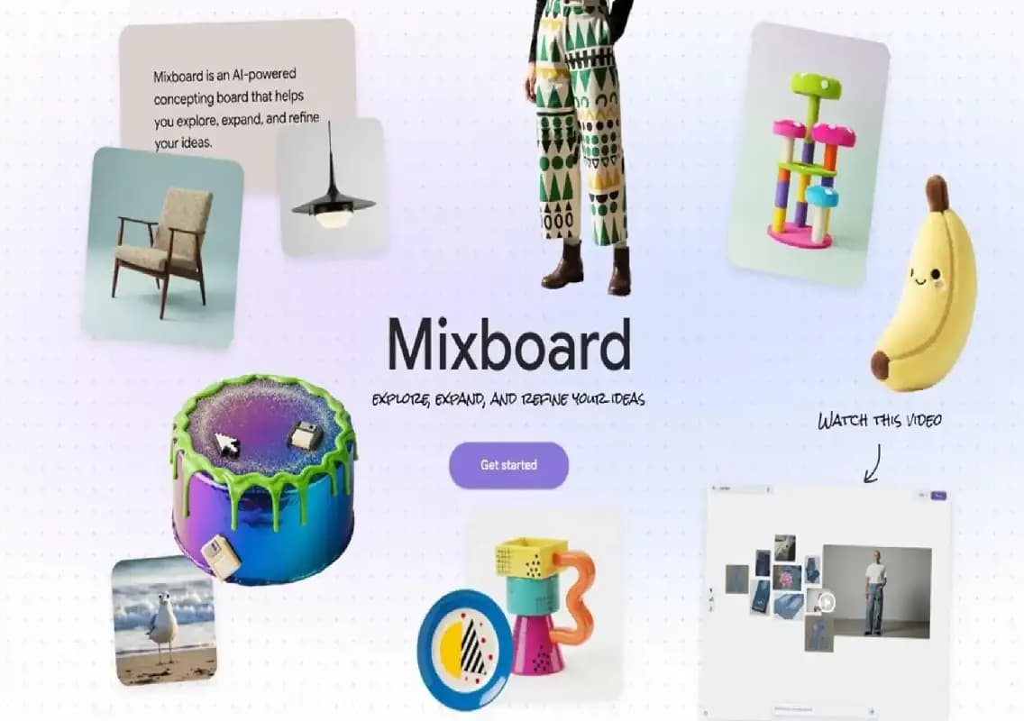 Google launches Mixboard AI tool for creative moodboards