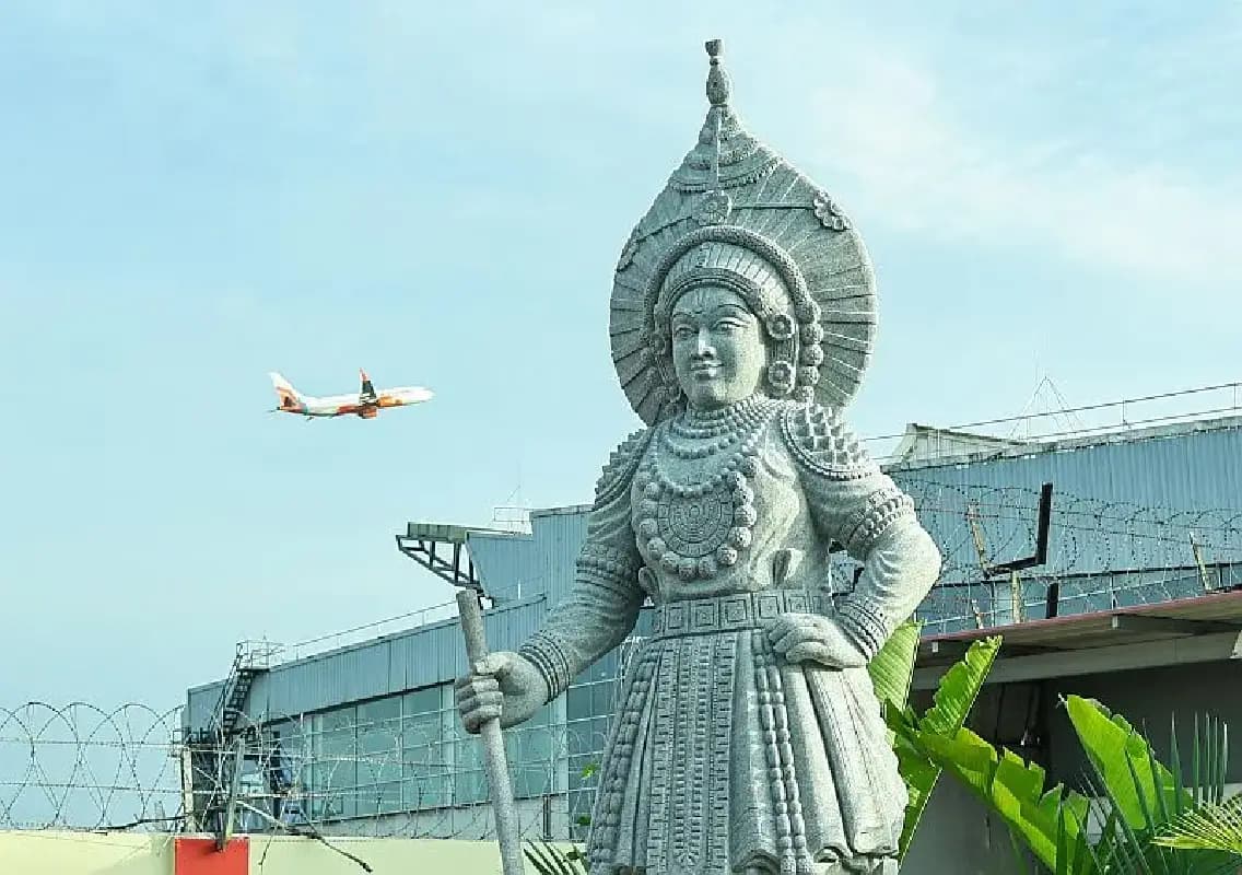 Yakshagana granite statue unveiled at Mangaluru airport