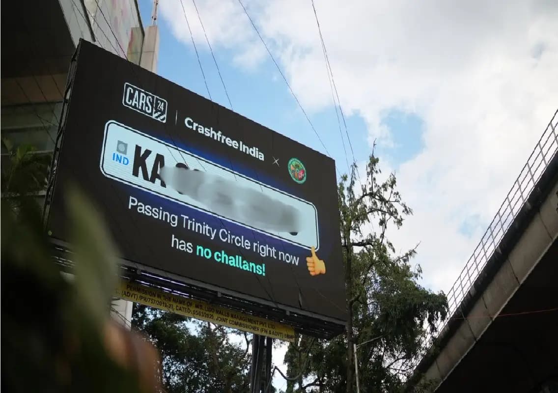 Bengaluru installs AI-powered billboard to display traffic violations