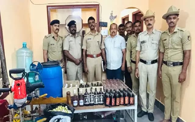 Konaje police bust illicit liquor unit, seize machines and bottles