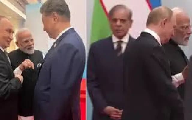 Shehbaz Sharif left sidelined as Modi, Putin share warm exchange at SCO