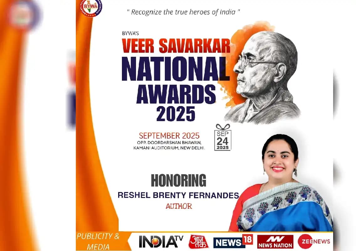 Mangalorean author Reshel Fernandes to receive Veer Savarkar National Award