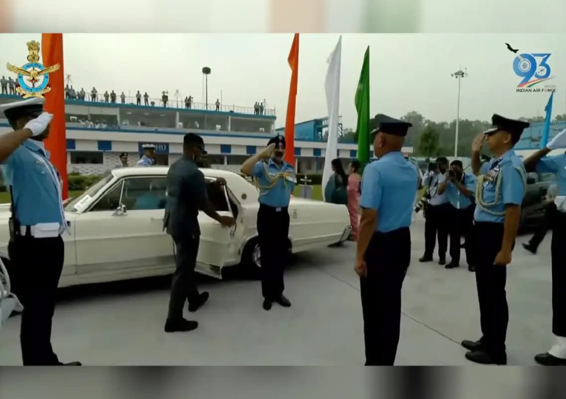 IAF showcases 1967 Ford Salon at Air Force Day celebrations in Ghaziabad