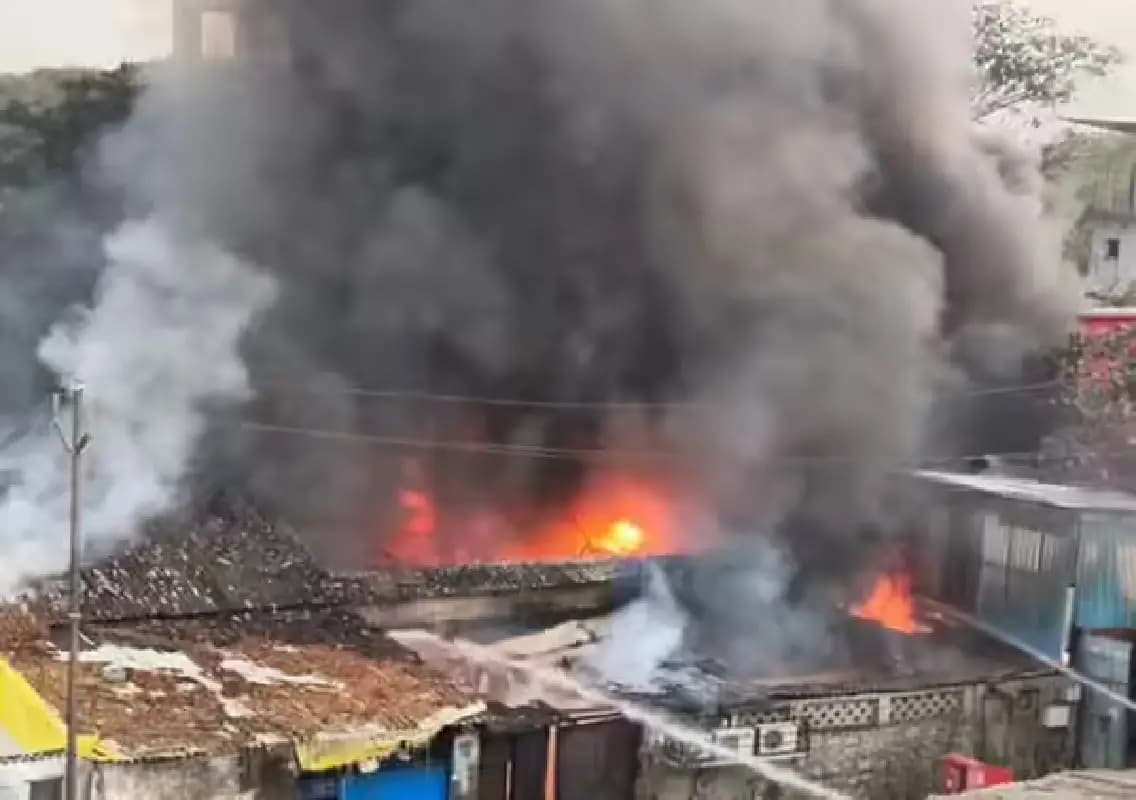 Major fire engulfs manufacturing unit in Navi Mumbai’s Rabale, no casualties reported