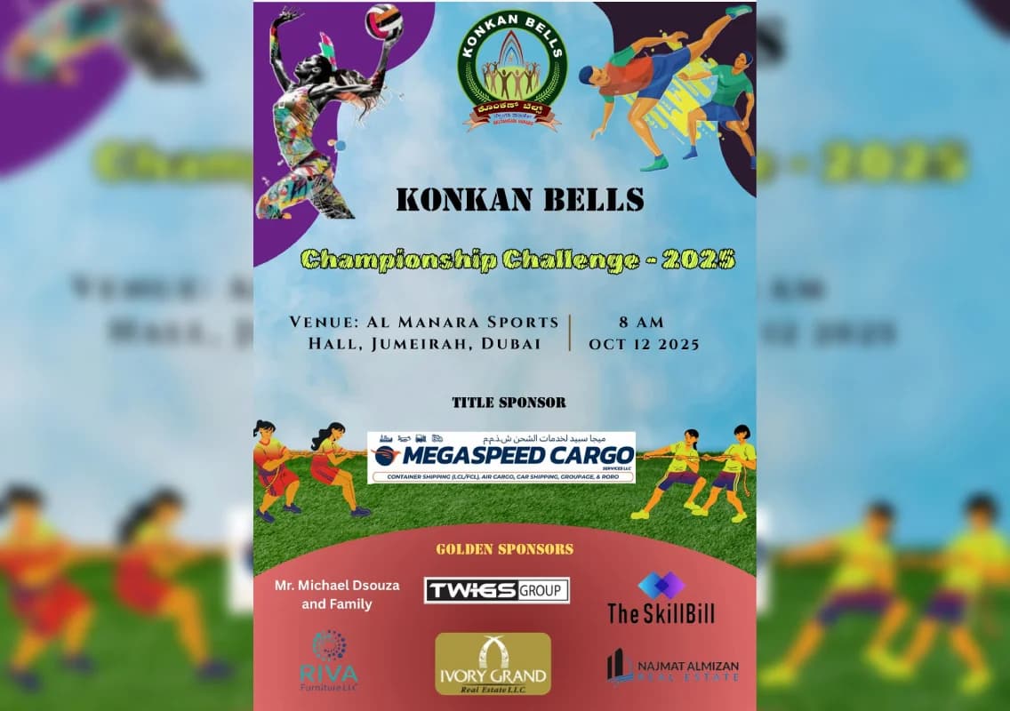 Konkan Bells hosts grand Championship Challenge 2025 in Dubai