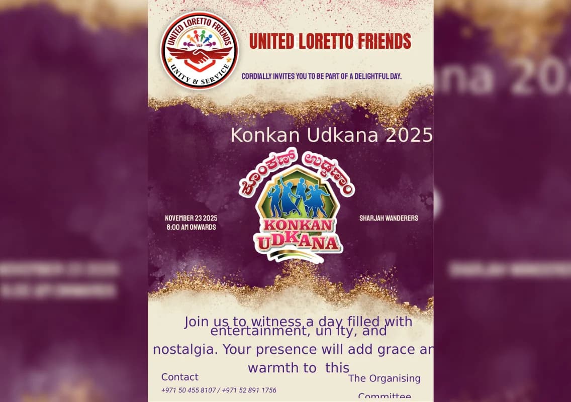 Konkan Udkana 2025 set to dazzle UAE on Nov 23