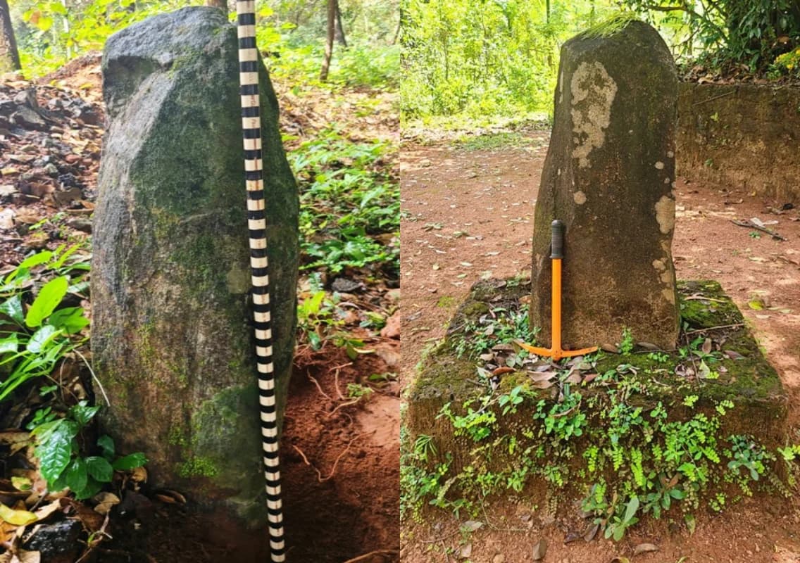 Kundapura unearths two megalithic menhirs of historical significance
