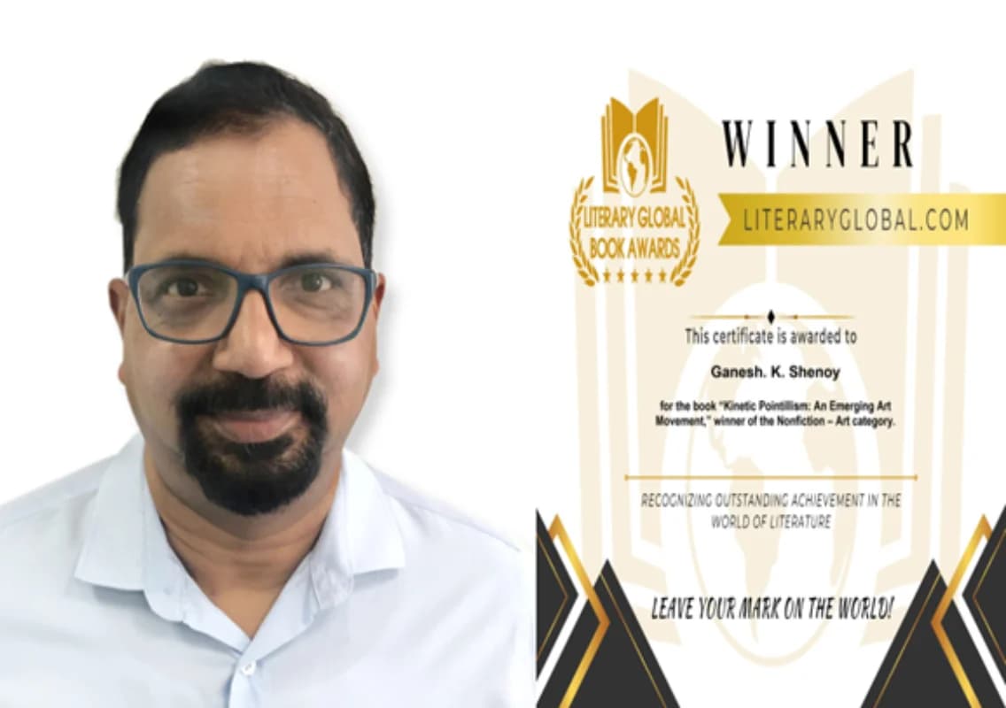 Ganesh Shenoy wins Literary Global Book Award for art nonfiction