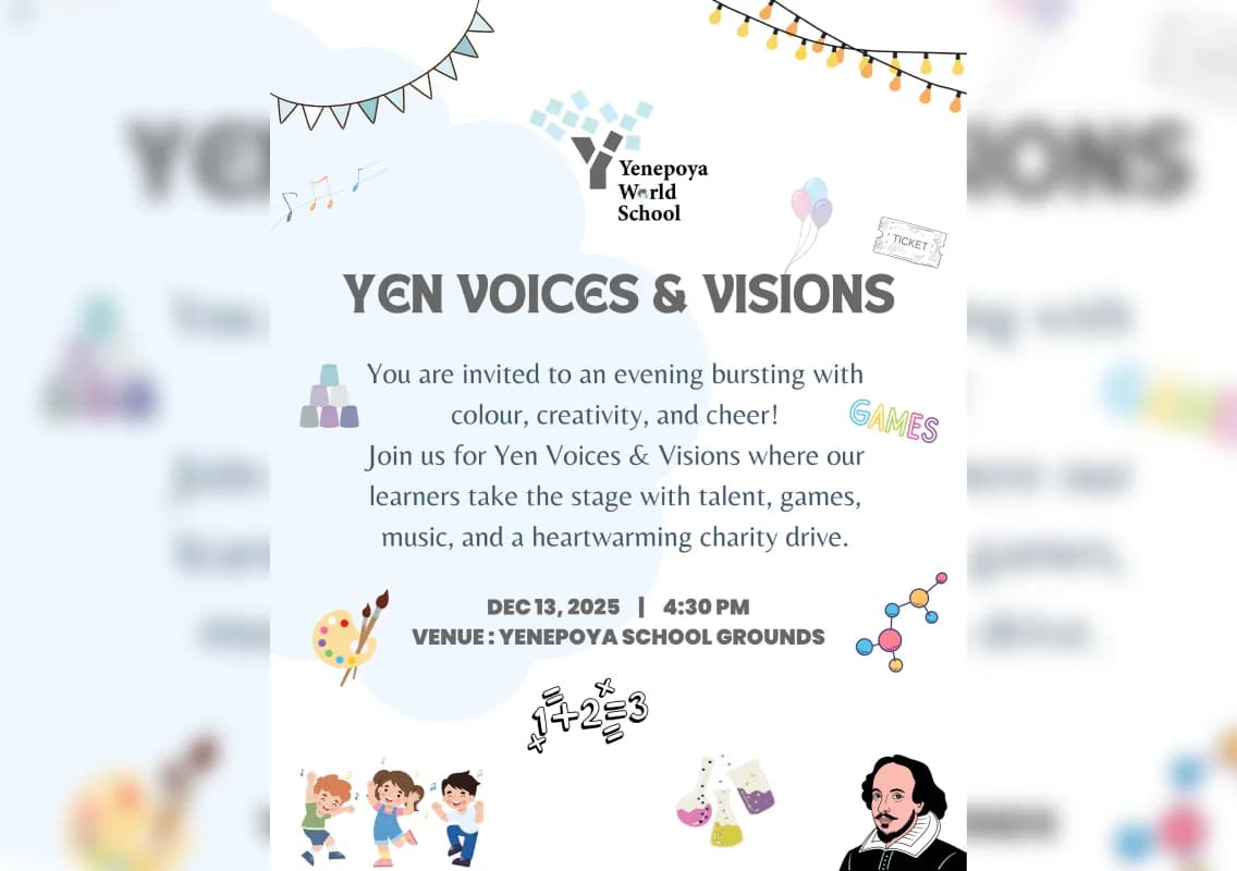 Yenepoya World School to host ‘YEN Voices & Visions’ today