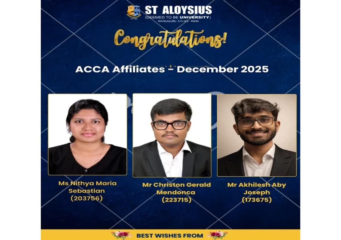 St Aloysius University alumni earn prestigious ACCA affiliate status