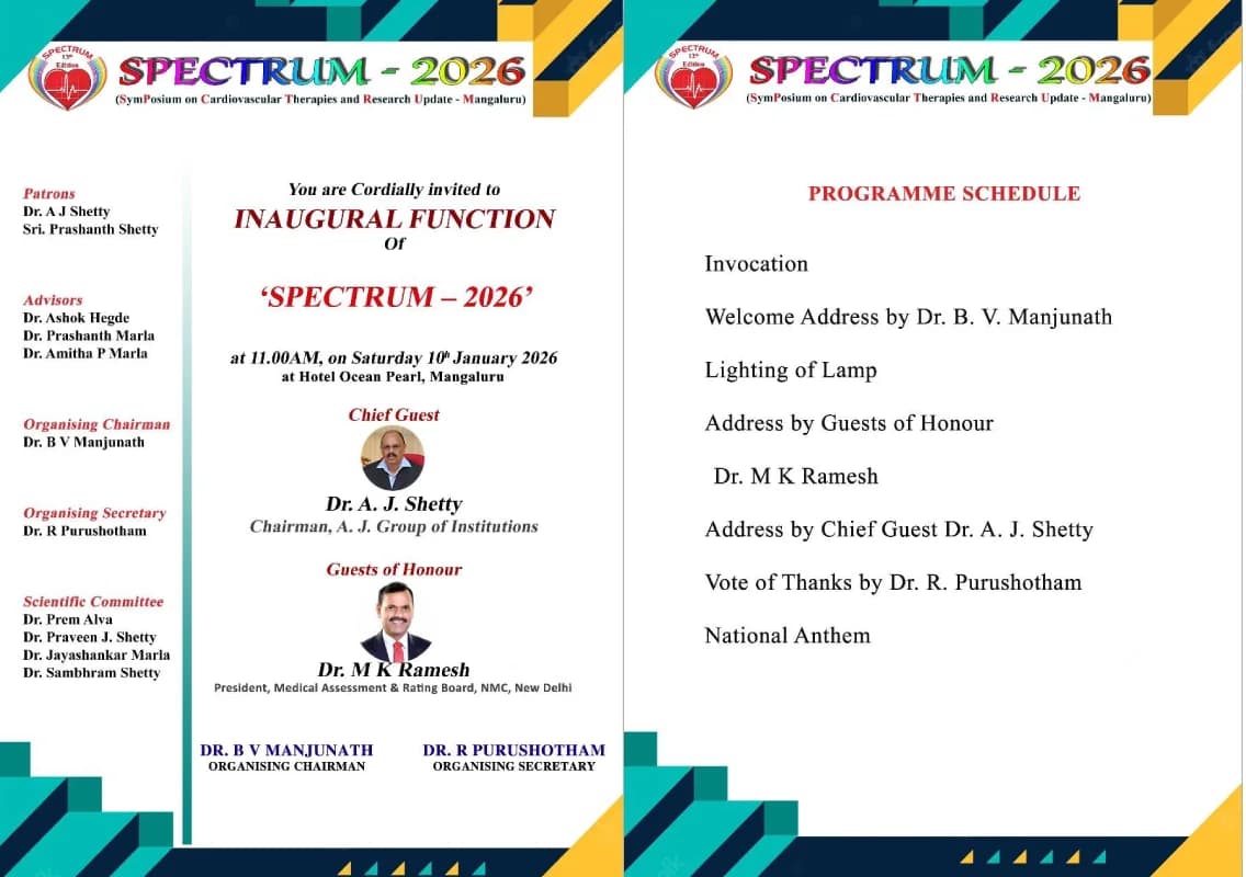 One-day cardiology conference ‘SPECTRUM 2026’ to be held in Mangaluru