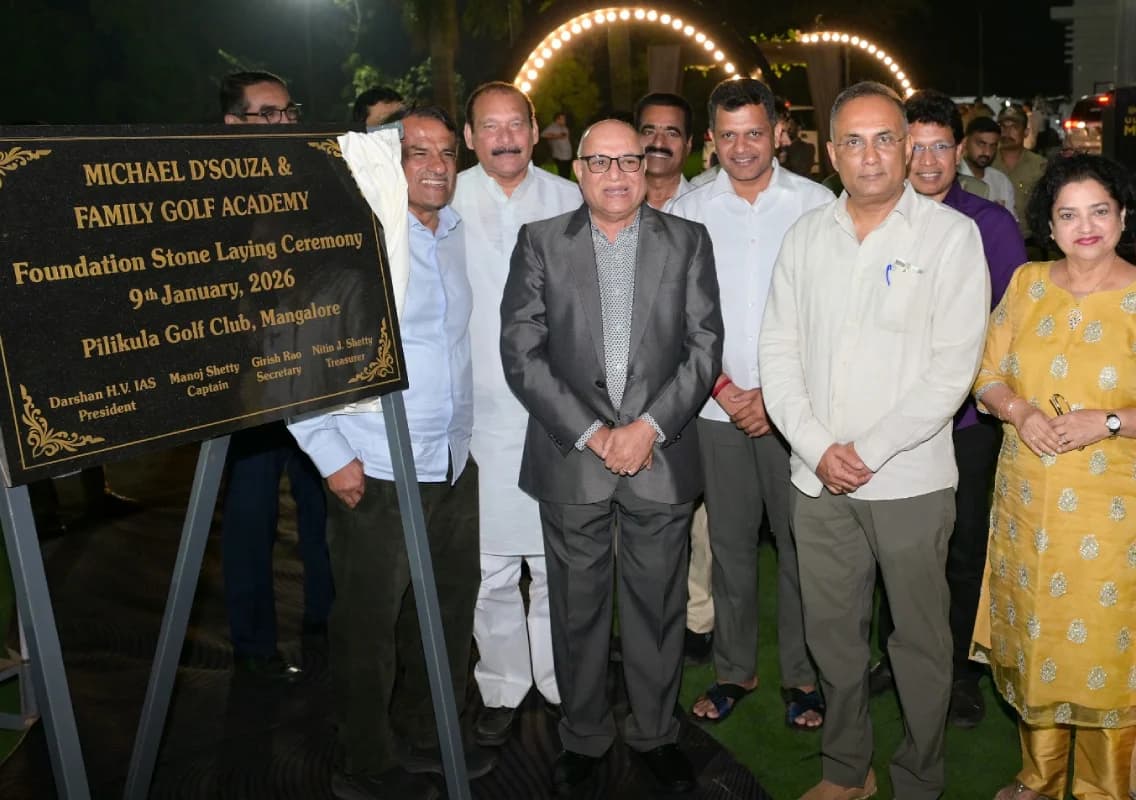 Pilikula Golf Course inaugurated, foundation laid for Michael D’Souza Golf Academy