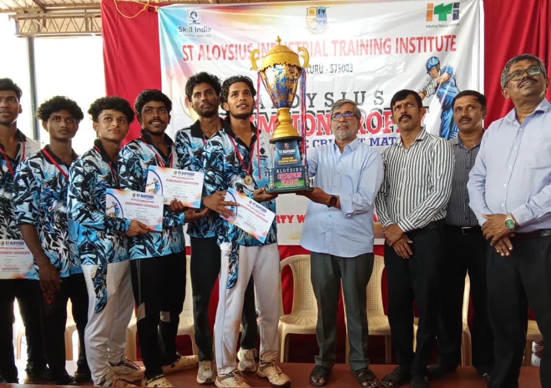 St Aloysius ITI hosts Aloysius Champion Trophy Inter-Trade Cricket 2025