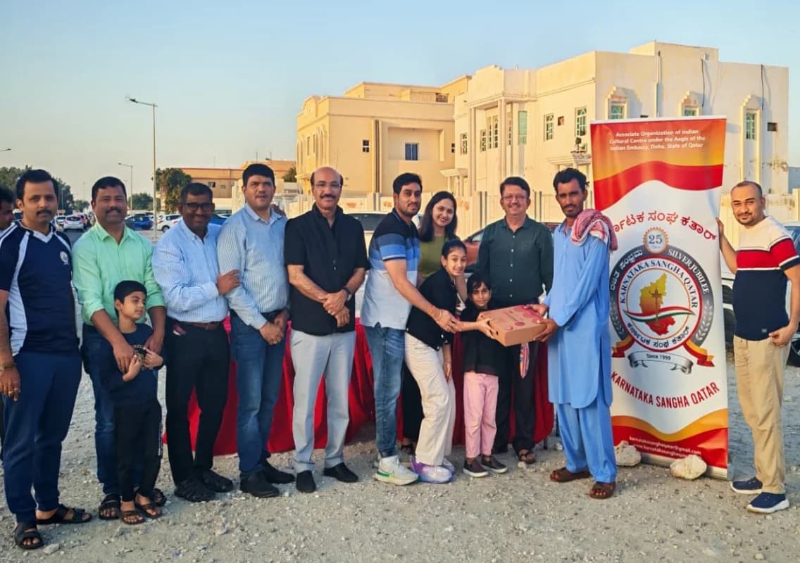 Karnataka Sangha Qatar Distributes Iftar Food Kits as Part of Ramadan Benevolent Activities