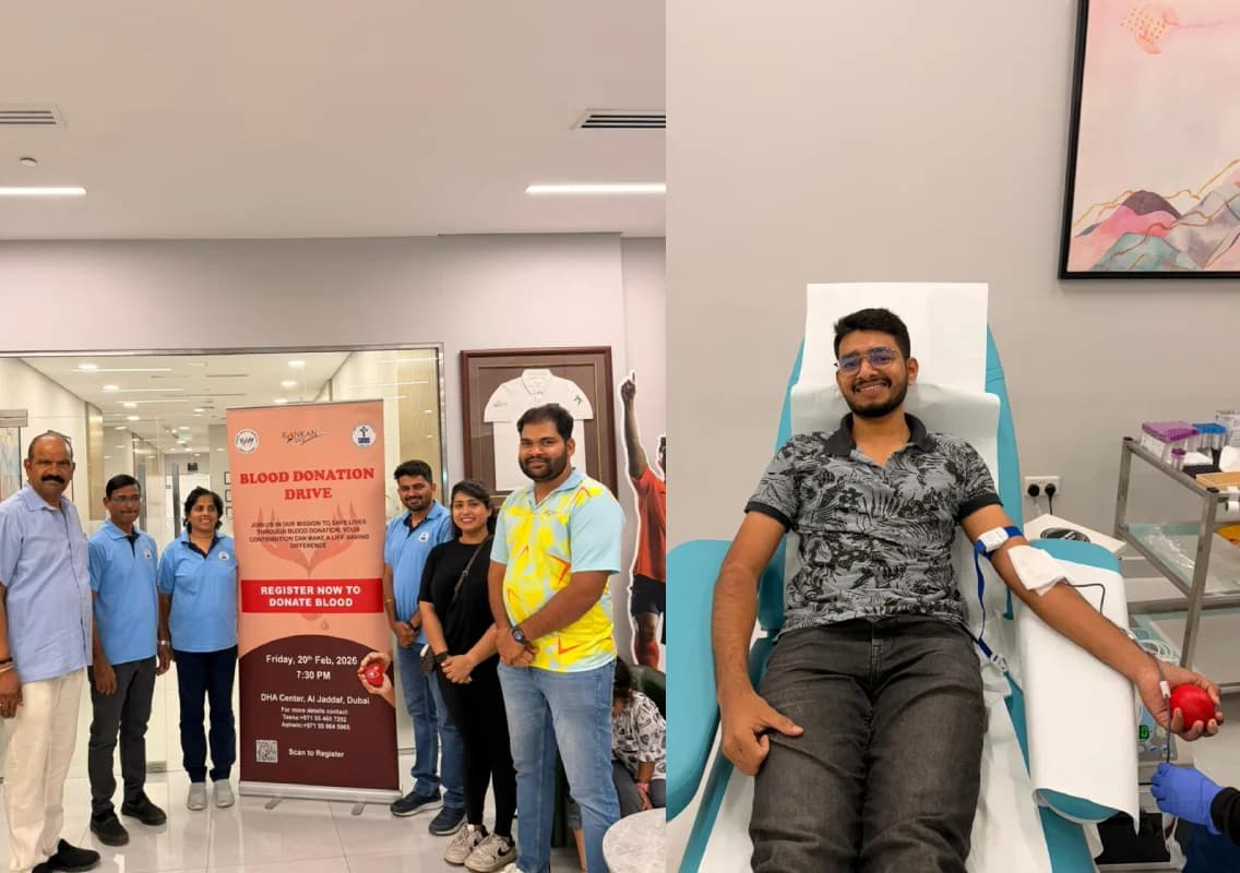 Successful Blood Donation Drive Organised by Konkan Yuva in Dubai