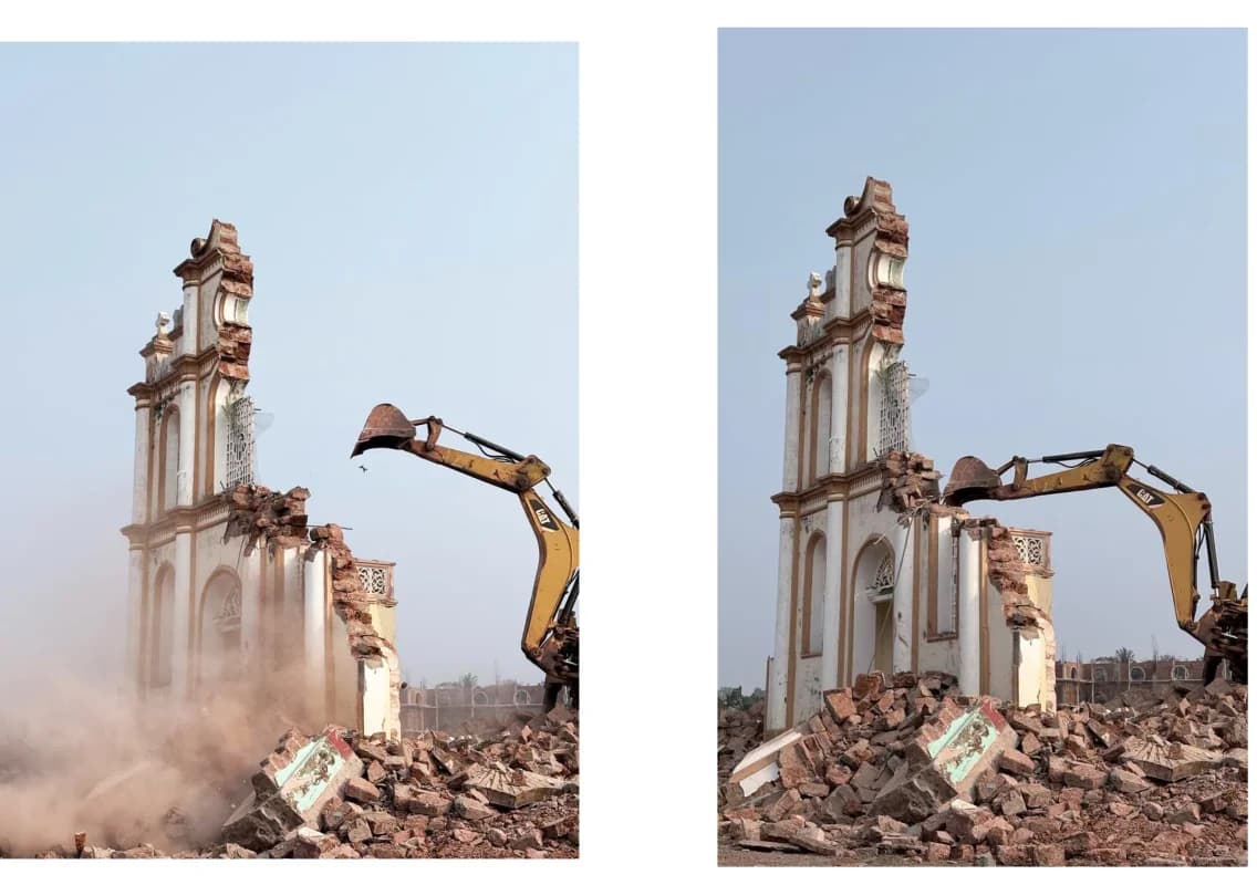 Heritage church demolished at Kayyar in Kasaragod