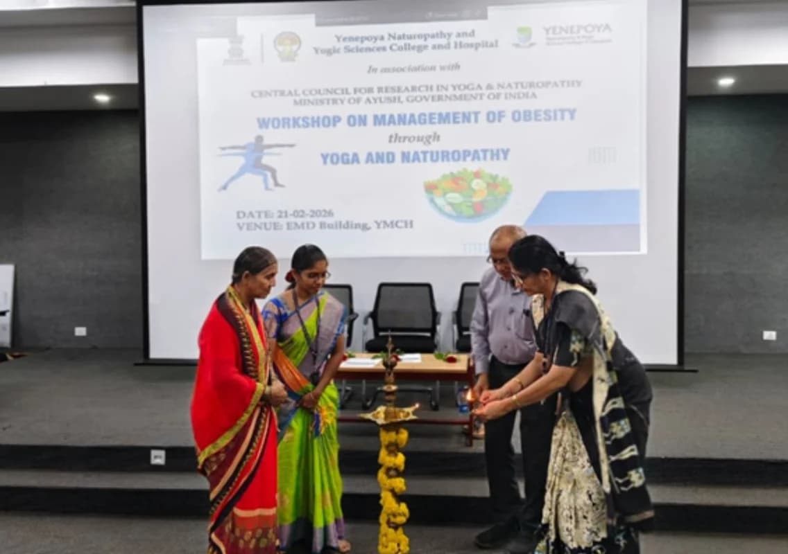 Yoga & Naturopathy Workshop on Obesity Management Held at Yenepoya Medical College Hospital