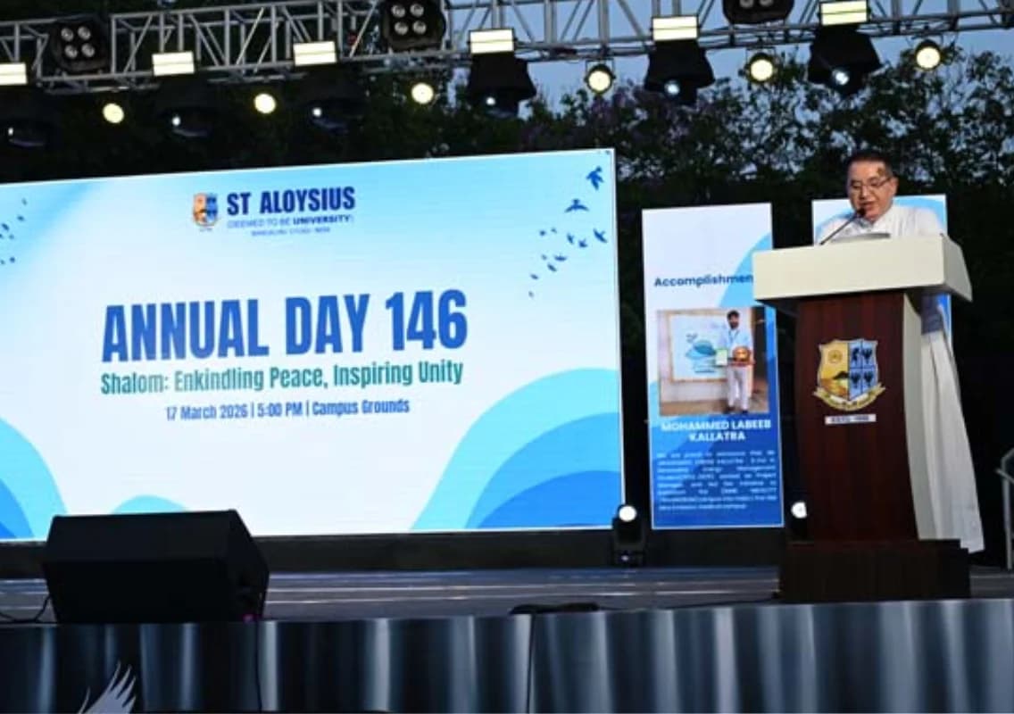St Aloysius University marks 146th Annual Day with ‘Shalom’ theme