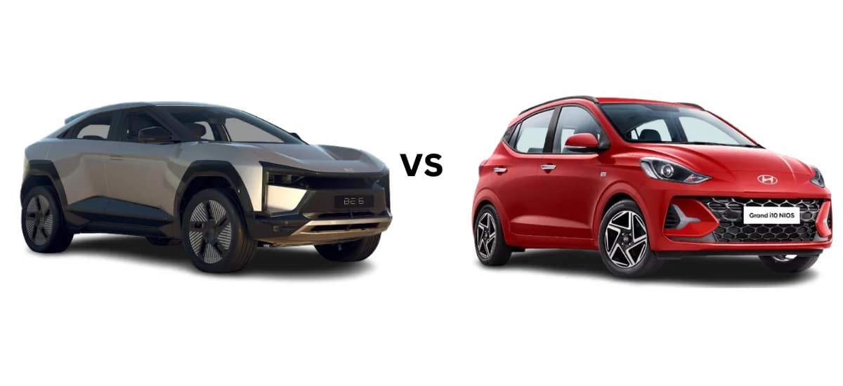 Mahindra BE 6 vs Grand i10 Nios: Premium Experience vs Functional Simplicity