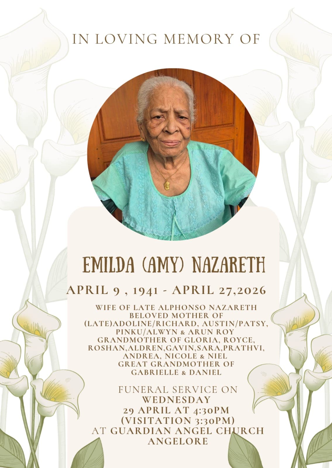 Emilda (Amy) Nazareth