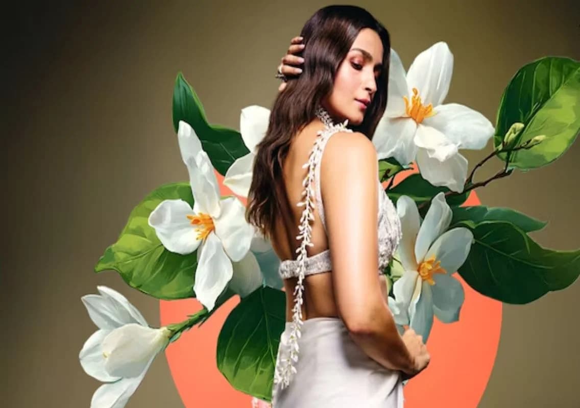 Alia Bhatt mogra pallu saree wedding trend