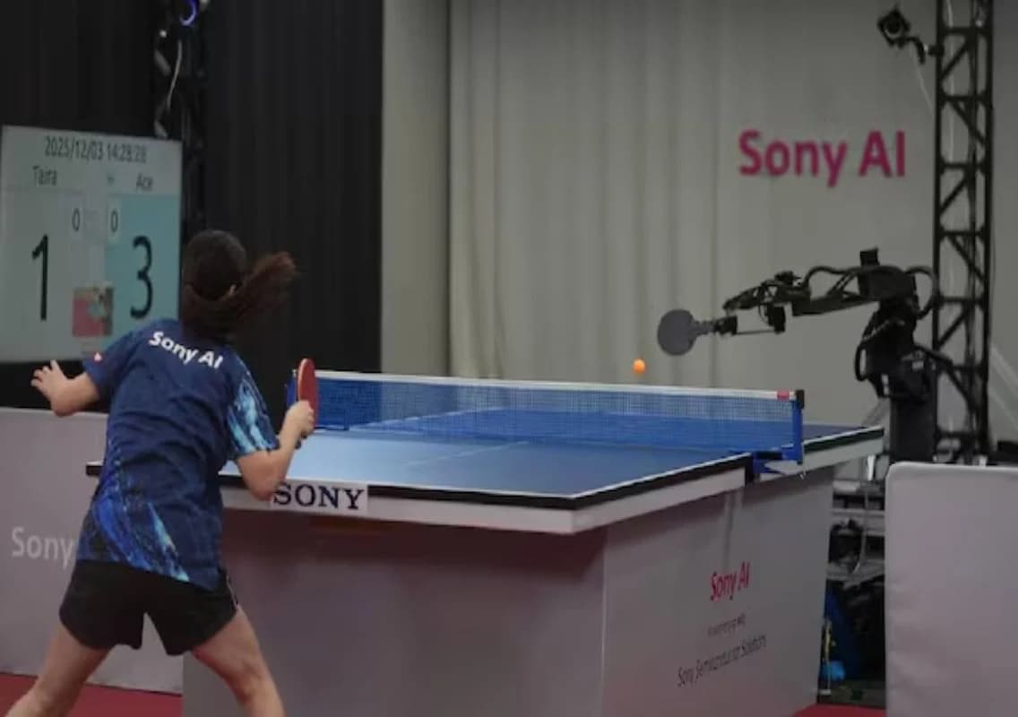 Sony’s AI robot Ace beats humans in table tennis