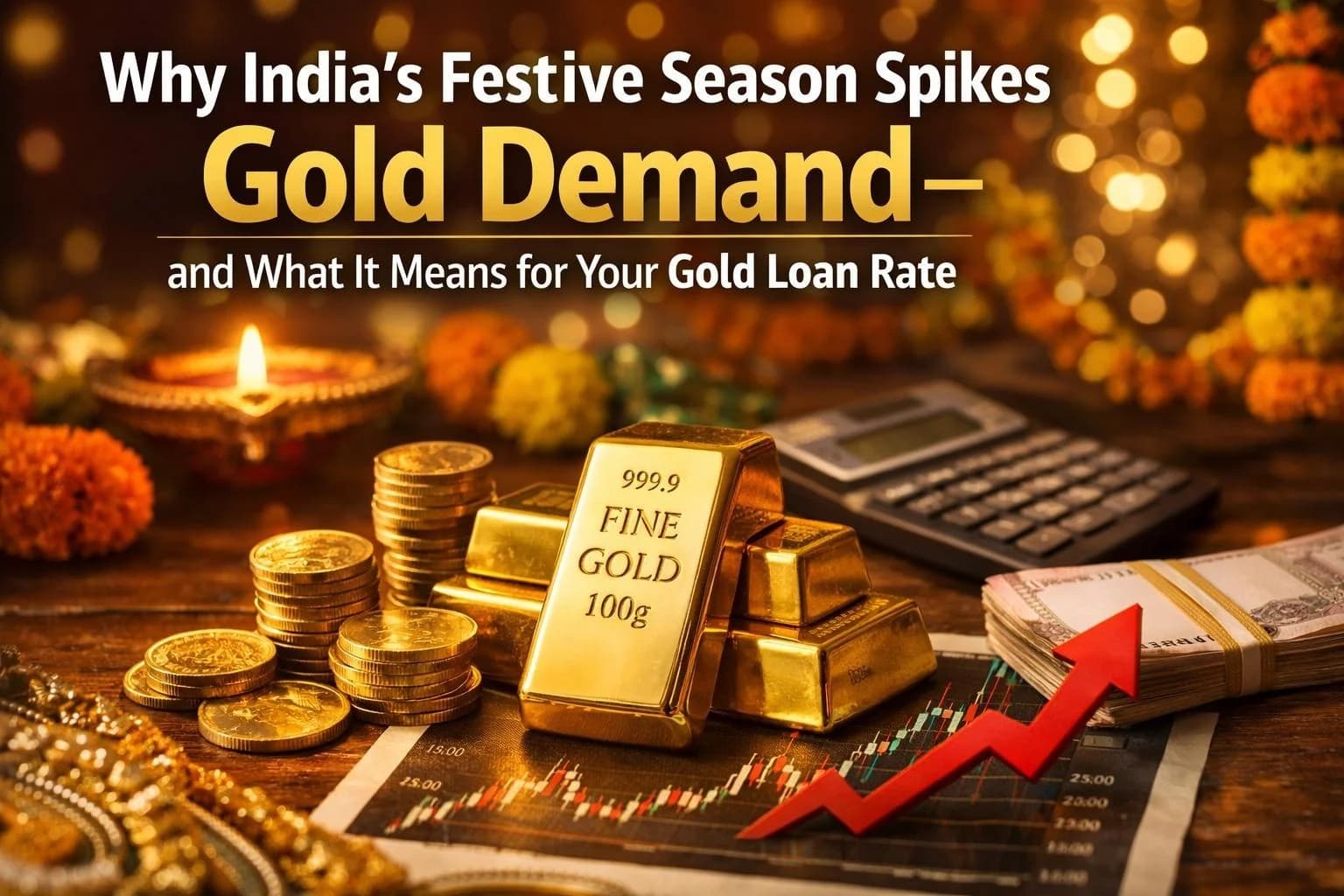 Why India’s Festive Season Spikes Gold Demand – and What It Means for Your Gold Loan Rate