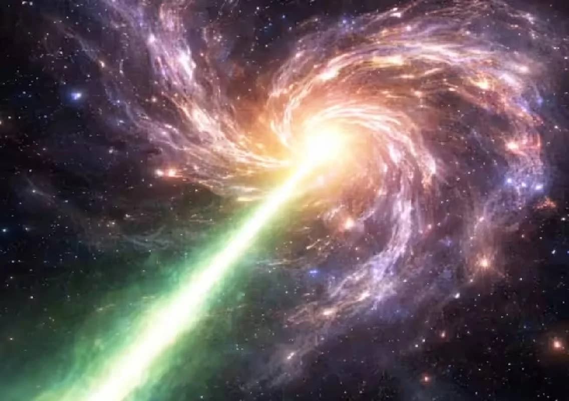 Astronomers detect record space laser 8 billion light-years away