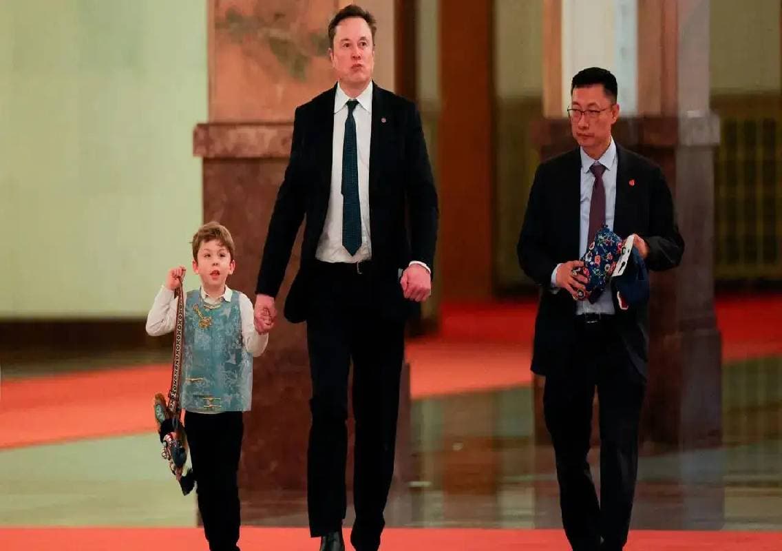 Elon Musk’s son Lil X seen in global power circles