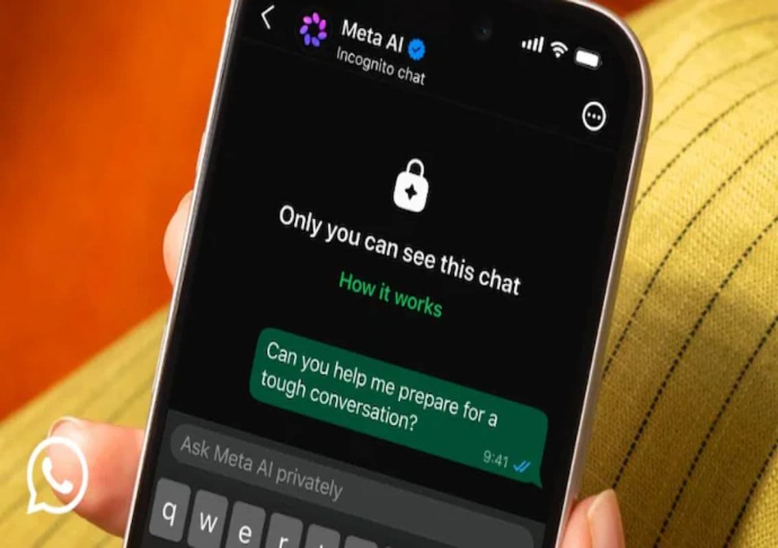 WhatsApp launches Incognito Chat for private AI use