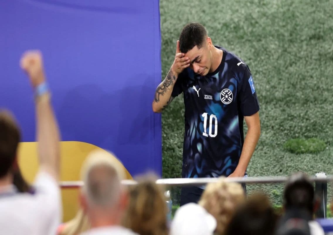 Almiron red card under new FIFA rule shocks World Cup