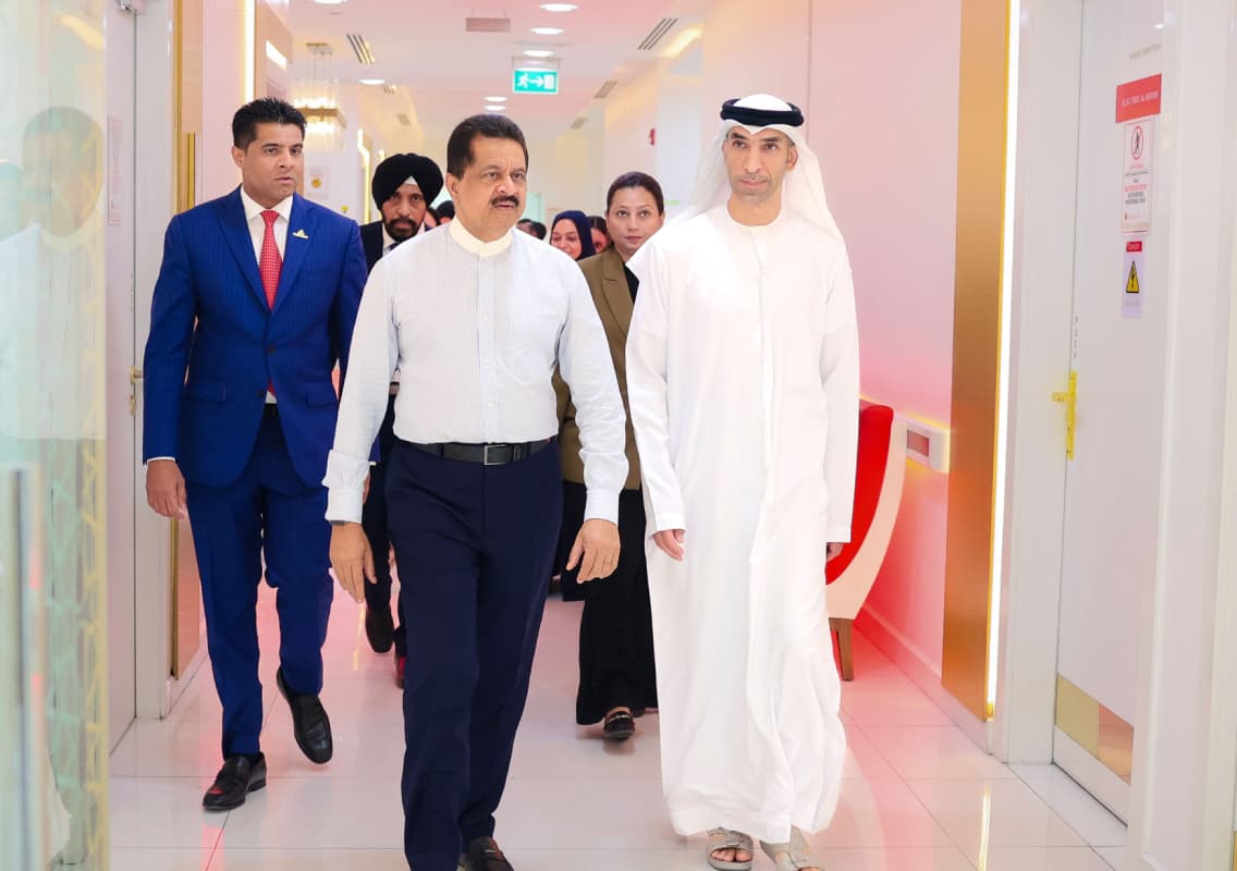 UAE Minister of Foreign Trade visits Thumbay Medicity in Ajman