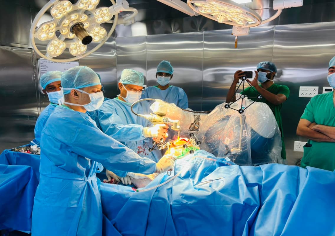 Father Muller Hospital Performs First Robotic Knee Replacement Surgery