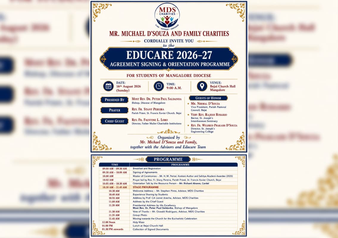 MDS Charities to Hold Educare 2026–27 Agreement Signing and Orientation Programme on August 16