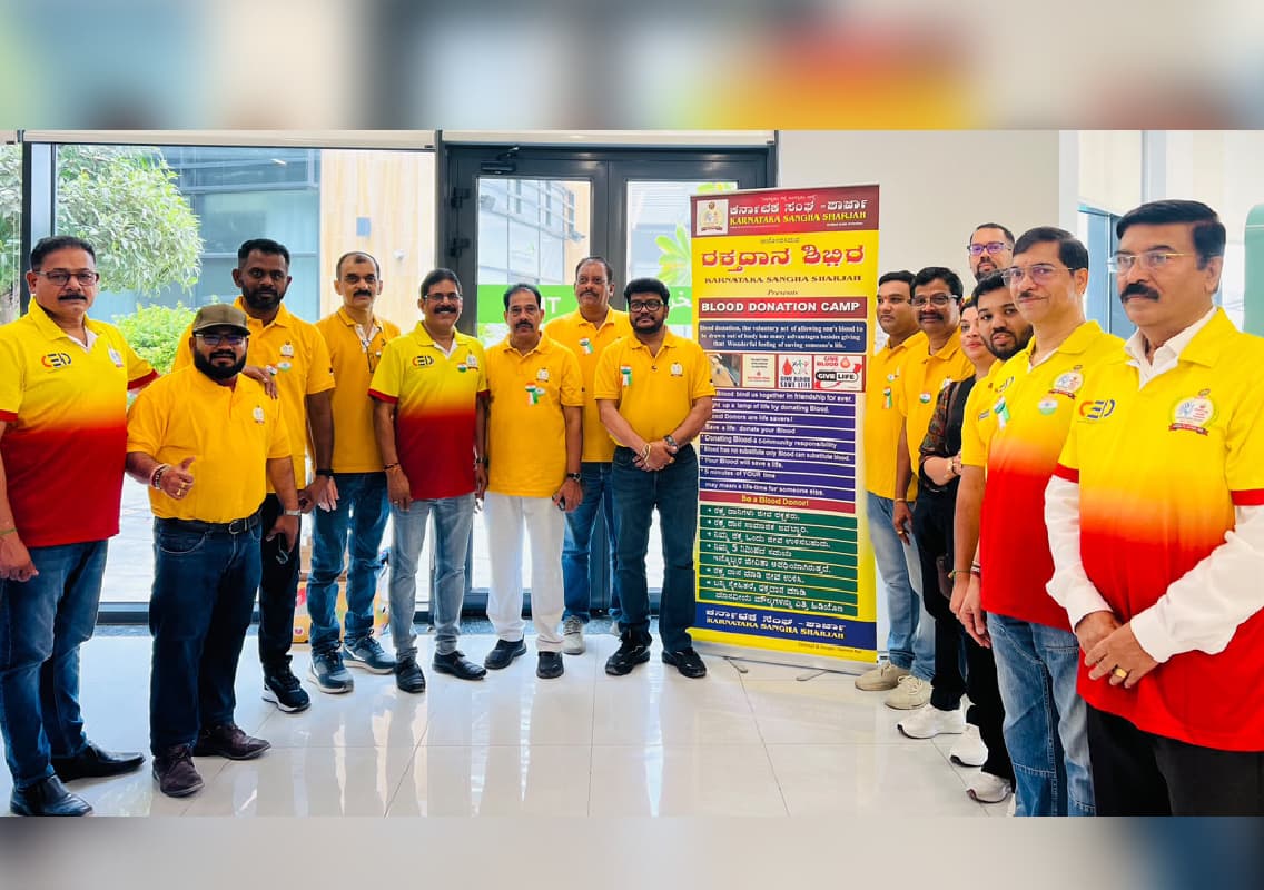 Karnataka Sangha Sharjah marks Independence Day with blood donation camp