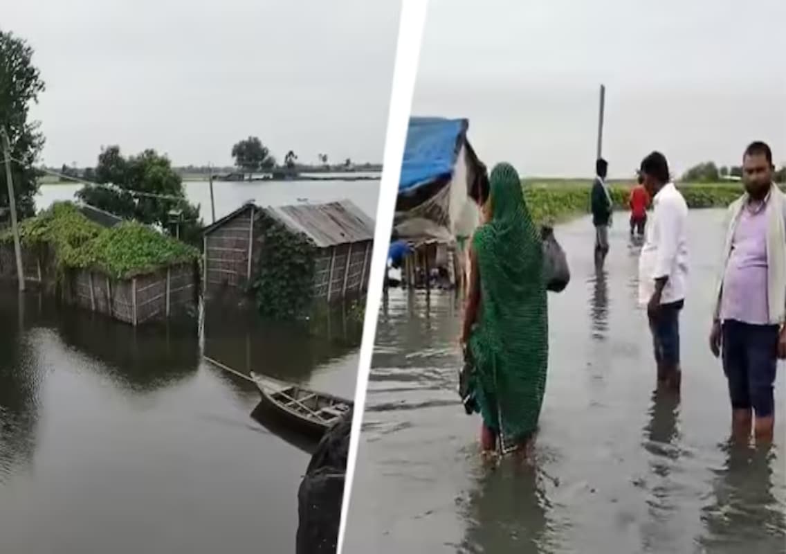 Kosi floods inundate Saharsa villages in Bihar