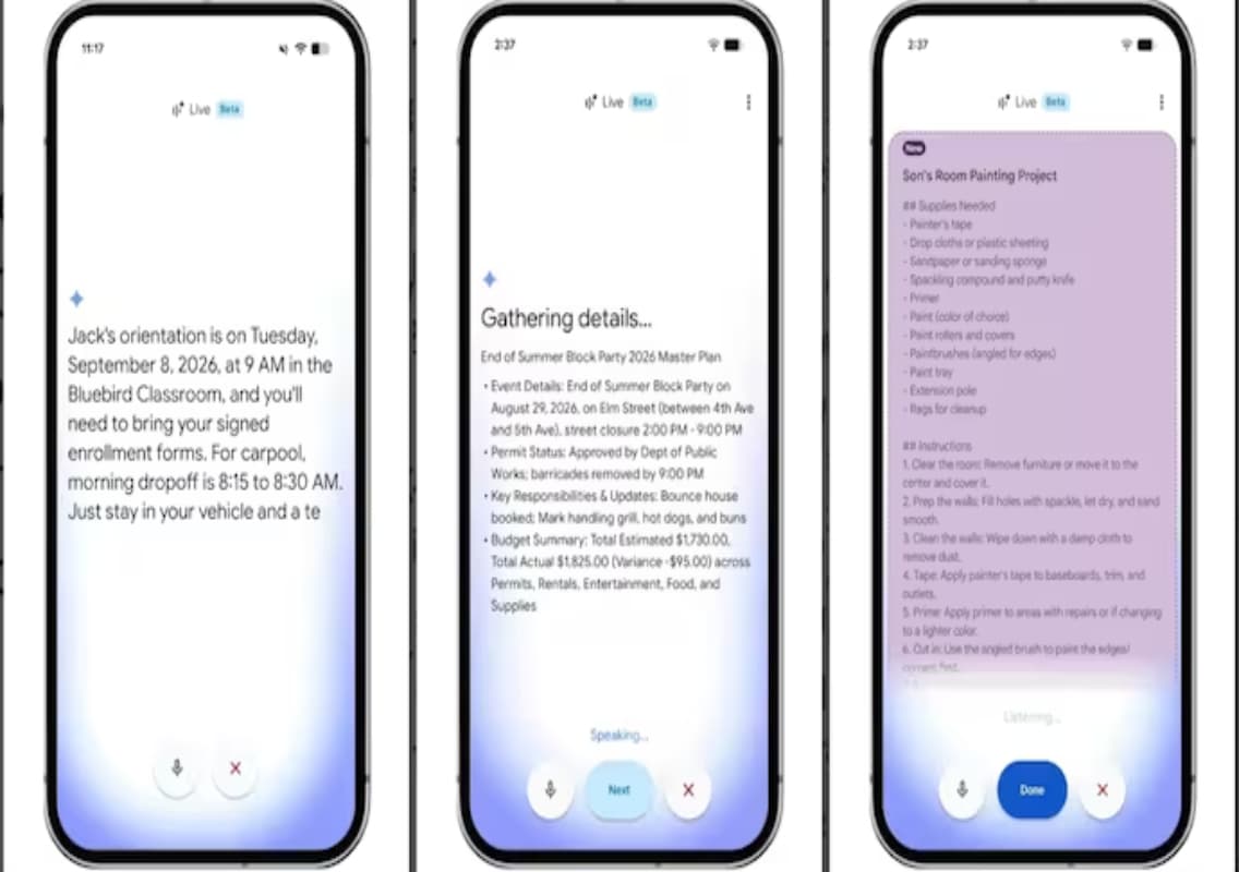 Google brings Gemini voice AI to Gmail and Docs