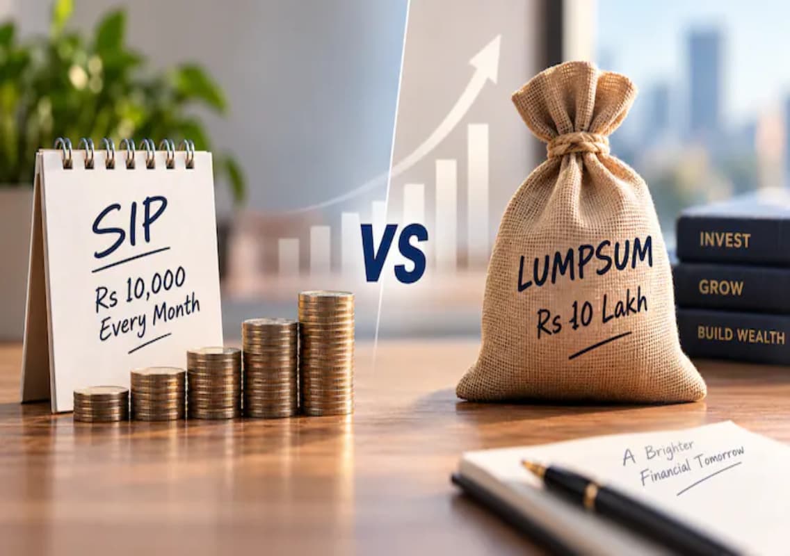 Rs 10,000 SIP vs Rs 10 Lakh Lumpsum: 20-Year Return