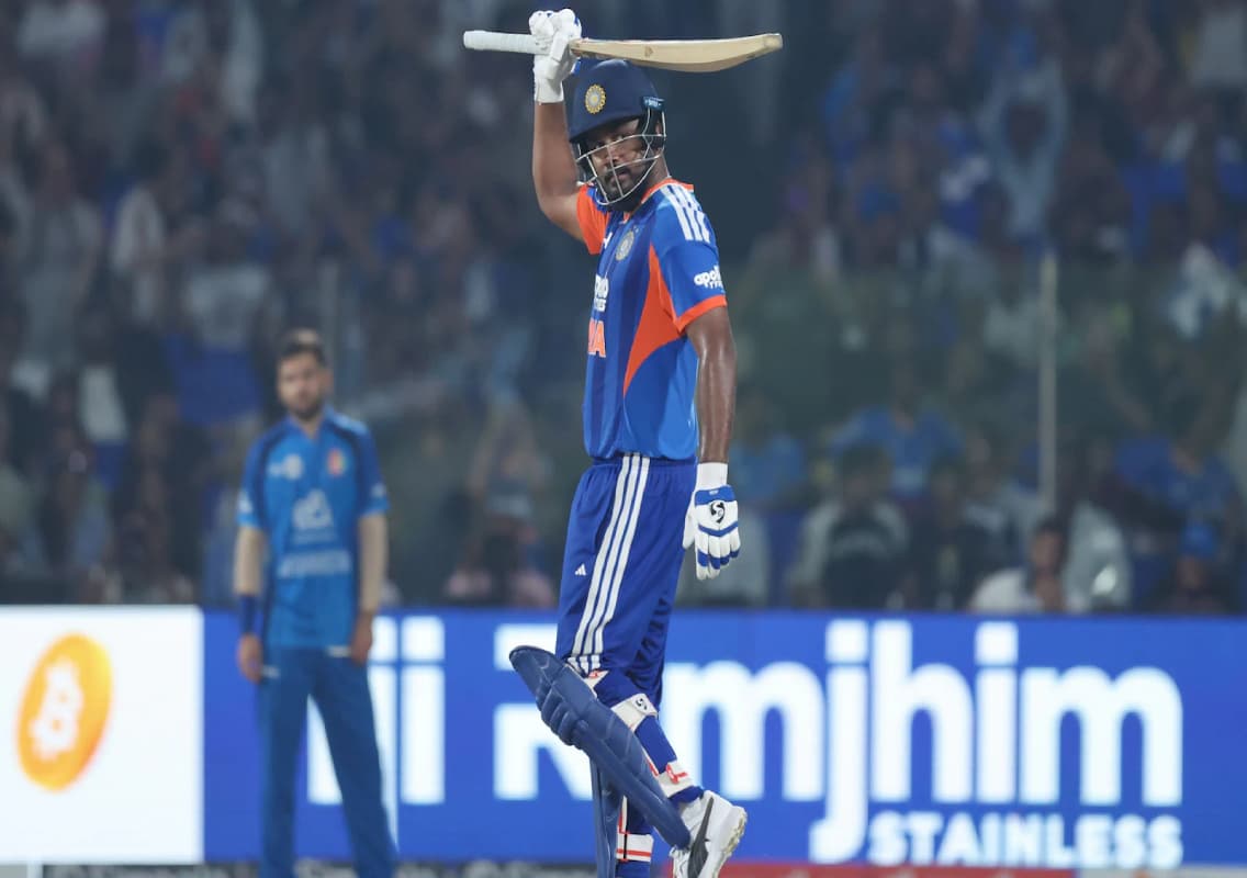 Sanju Samson powers India to Afghanistan T20I win