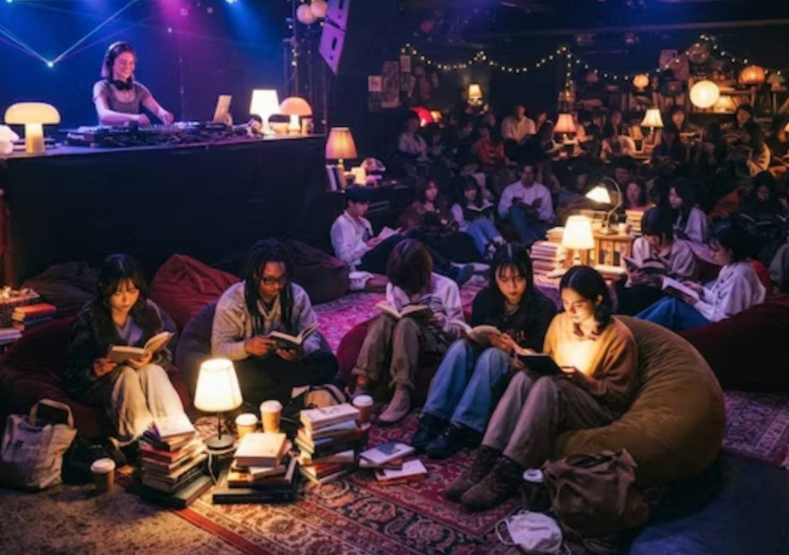 Why people are taking books to nightclubs