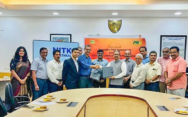 GAIL Gas Limited Signs PNG Agreement with NITK Surathkal - News Karnataka