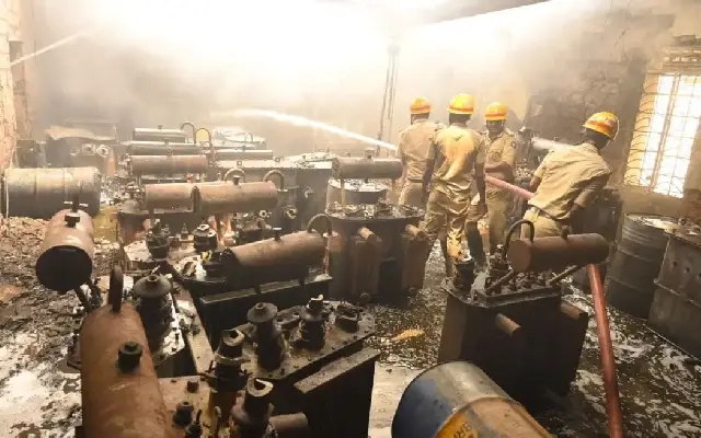 Bidar: Blaze Engulfs Transformer Repair Centre - News Karnataka
