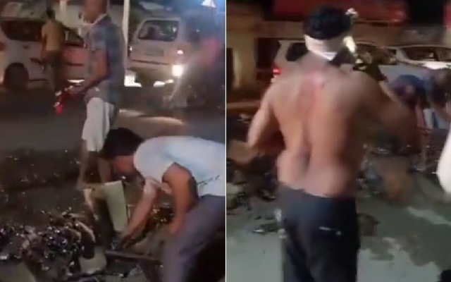 Liquor Truck Crash in UP: Bystanders Prioritize Looting over Aid - News Karnataka