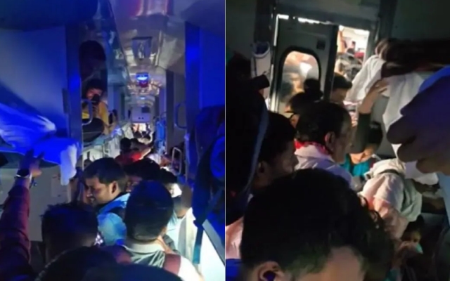 Ticketless Passengers Overrun AC 3 Tier Coach on Brahmaputra Express - News Karnataka